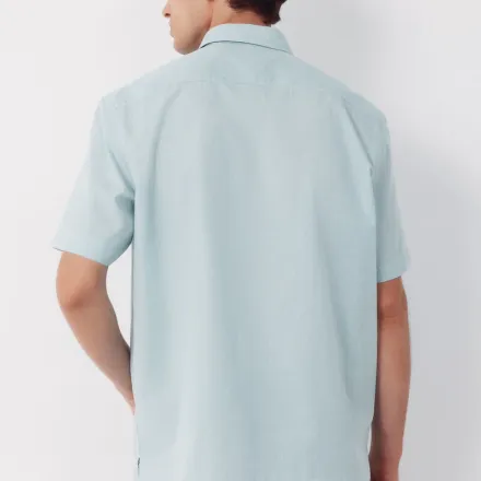 Chemise Basique Manches Courtes Mini Vichy thumbnail 4