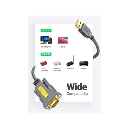 Adaptateur Usb 2.0 Vers Db9 Rs232 Mâle 3m thumbnail 3