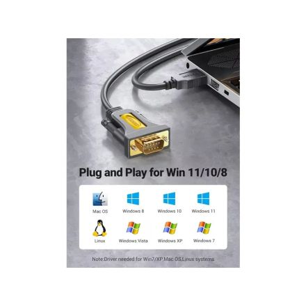 Adaptateur Usb 2.0 Vers Db9 Rs232 Mâle 3m thumbnail 4