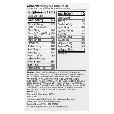 Men Multivitamin, 120 Tablets thumbnail 2