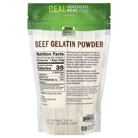 Beef Gelatin Powder – 1 Lb Real Food thumbnail 2