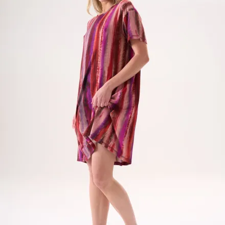 Chemise De Nuit Multicolore En Bambou thumbnail 3