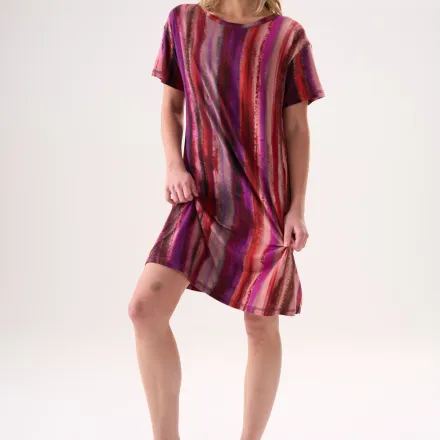 Chemise De Nuit Multicolore En Bambou thumbnail 4