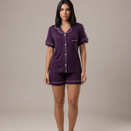 Ensemble De Pyjama En Viscose thumbnail 1