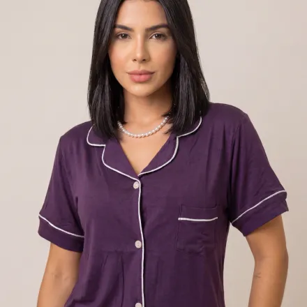 Ensemble De Pyjama En Viscose thumbnail 3