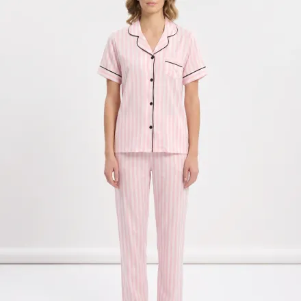 Ensemble De Pyjama En Coton À Rayures thumbnail 3