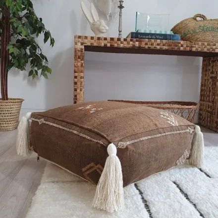 Sabra Pouf Brown thumbnail 2