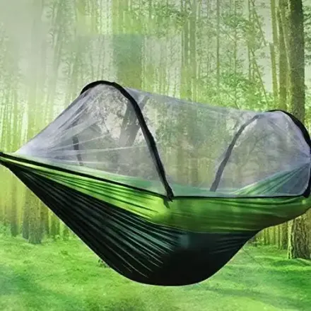 Hamac De Camping Portable En Toile De Parachute thumbnail 1