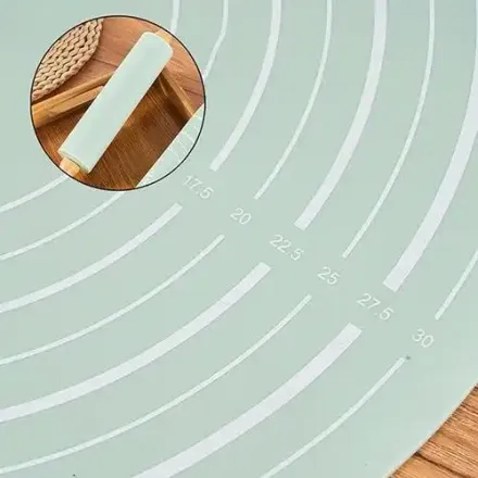 Rouleau À Pâtisserie 30 Cm/11,8 Pouces Avec Tapis De Cuisson En Silicone  thumbnail 4
