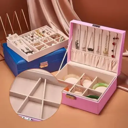 Organisateur De Boîte À Bijoux À 2 Niveaux thumbnail 2