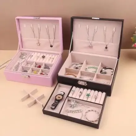 Organisateur De Boîte À Bijoux À 2 Niveaux thumbnail 4