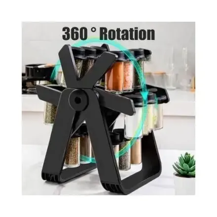 Étagère Rotative À Épices De Cuisine À Suspendre Avec 18 Pots thumbnail 4