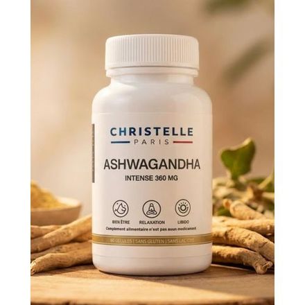 Ashwaganda Extra Fort - Anti-stress, Sommeil, Énergie, Bien-être 360mg thumbnail 1