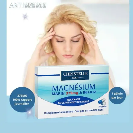Magnésium Pack 2 Boites, Relaxation, Soutien Sommeil & Équilibre, Stress Fatigue thumbnail 4
