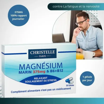 Magnésium Pack 2 Boites, Relaxation, Soutien Sommeil & Équilibre, Stress Fatigue thumbnail 3