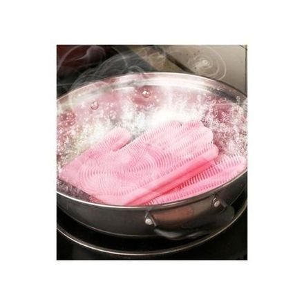 Gants De Nettoyage En Silicone Multifonction, La Cuisine Et Le Ménage thumbnail 2