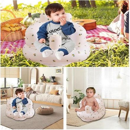 Fauteuil Bébé Gonflable Antidérapant – Idéal Dès 3 Mois thumbnail 2