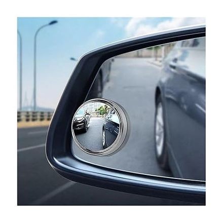Pack De 2 Miroirs Angle Mort Autocollant Adhésifs Grand Angle 360° Ultra Hd thumbnail 1