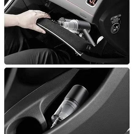 Aspirateur 2 En 1 Pour Voiture Et Maison Mini Portable Sans Fil Rechargeable thumbnail 1