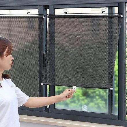 Lot De 2 Pare-soleil De Fenêtre Pour Protection Uv Et Chaleur - 58 × 125 Cm thumbnail 2