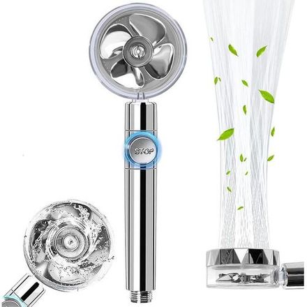 Douchette Pomme Douche Salle De Bain Blanche, Rotation 360 thumbnail 1
