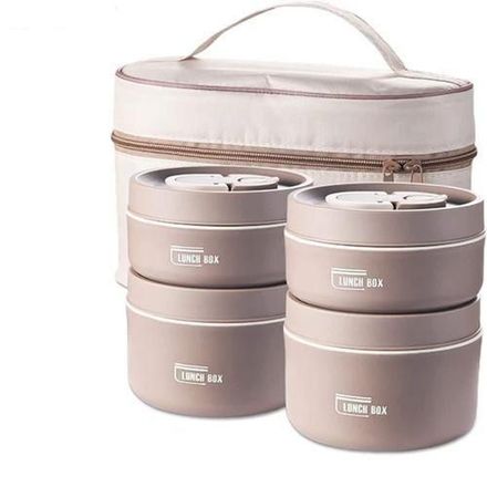Lunch Box Isotherme Portable En Acier Inoxydable, Récipient Alimentaire Isolant thumbnail 2
