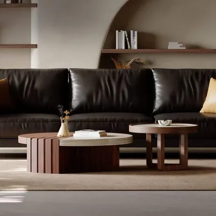 Arya Set De 2 Tables Basses De Lux 90 / 50 Cm thumbnail 2