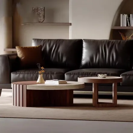Arya Set De 2 Tables Basses De Lux 90 / 50 Cm thumbnail 1