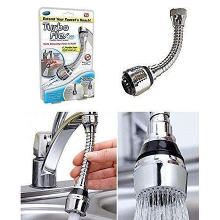 Rallonge de Robinet Flexible Turbo Flex 360 – Douchette Articulée Longue Takestop thumbnail 2