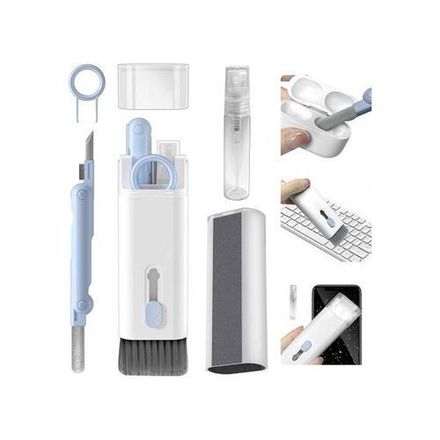 Kit De Nettoyage 7 En 1 Pour Clavier D'ordinateur, Brosse, Écouteurs thumbnail 1