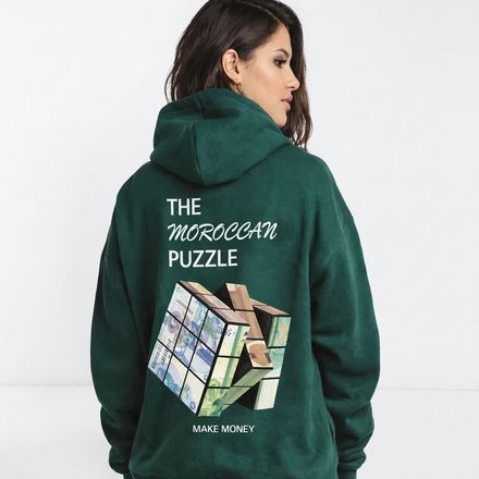 Hoodie Unisexe The Moroccan Puzzle – Sweat À Capuche Streetwear thumbnail 1