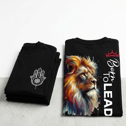 T-shirt Oversize "born To Lead" thumbnail 4