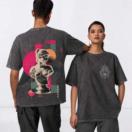 T-Shirt Oversize “Retro ” – délavée thumbnail 3