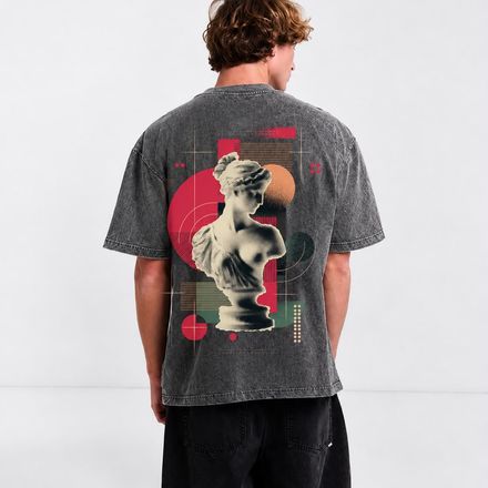 T-Shirt Oversize “Retro ” – délavée thumbnail 4