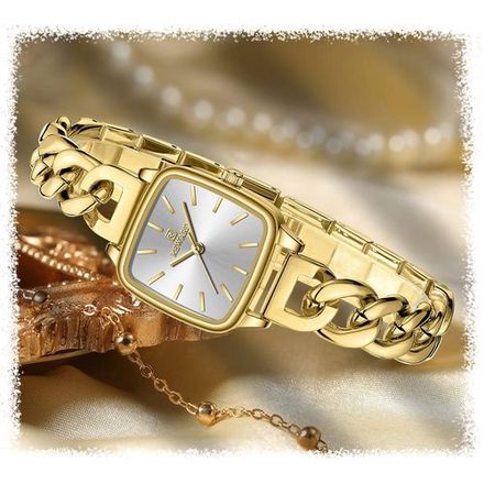 Montre À Quartz En Acier Inoxydable Pour Femme, Étanche thumbnail 2