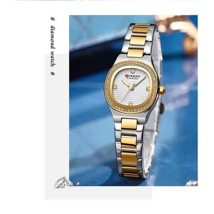Montre Pour Femme Décontracté Cristal 3 Mains Quartz Montre-bracelet thumbnail 2