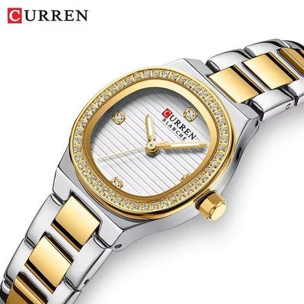Montre Pour Femme Décontracté Cristal 3 Mains Quartz Montre-bracelet thumbnail 3