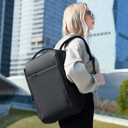 Sac à dos noir pratique et confortable pour un usage quotidien en affaires thumbnail 3