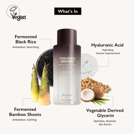 Haruharu Wonder Black Rice Hyaluronic Toner For Sensitive Skin - 150ml thumbnail 1