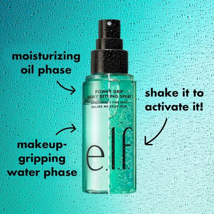 Elf Cosmetic Power Grip Dewy Setting Spray Ultra Fine Long - Lasting Formula - 80ml thumbnail 3