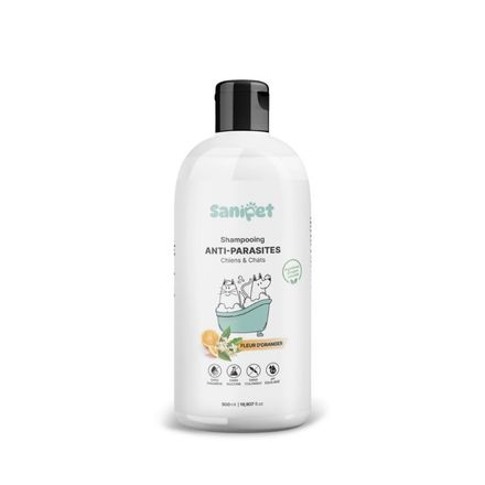 Sanipet Shampooing Anti-parasites – Fleur Doranger 500ml thumbnail 1