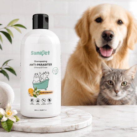 Sanipet Shampooing Anti-parasites – Fleur Doranger 500ml thumbnail 2