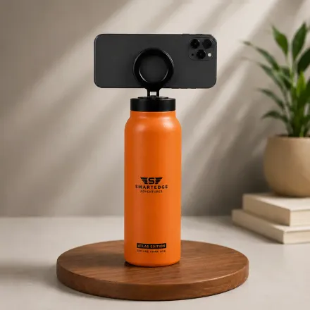 Bouteille Isotherme Avec Support Téléphone Intégré  thumbnail 1