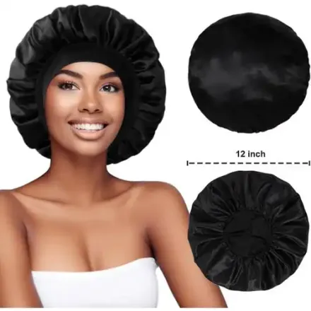 Bonnet De Nuit Élastique À Large Bande Pour Femme - Tissu Et Design Aléatoires thumbnail 1