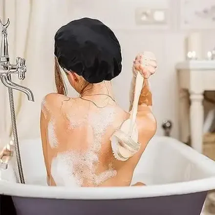 Bonnet De Nuit Élastique À Large Bande Pour Femme - Tissu Et Design Aléatoires thumbnail 2