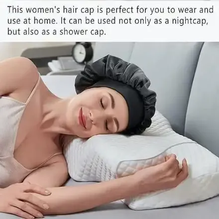 Bonnet Africain De Nuit - Protection Des Cheveux Bouclés, Crépus Et Tressés thumbnail 2