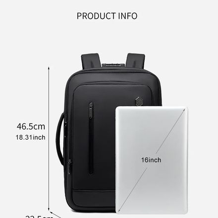 Sac À Dos Minimaliste En Tissu thumbnail 3