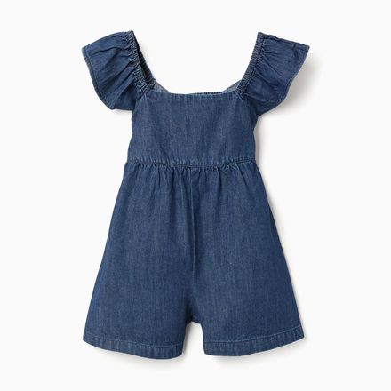 Denim Skort With Front Pleats For Girls thumbnail 1
