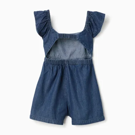 Denim Skort With Front Pleats For Girls thumbnail 2