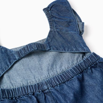 Denim Skort With Front Pleats For Girls thumbnail 3